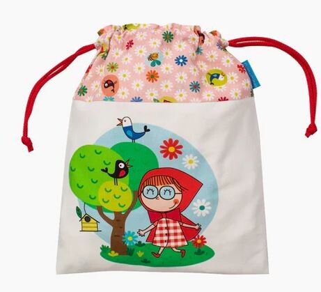 Bolsa merienda Caperucita en el  bosque