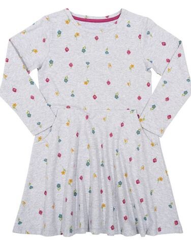 Vestido manga larga  flora skater