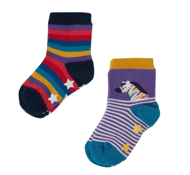 Calcetines antideslizantes Zebra