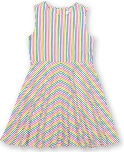 Vestido sin mangas a rayas pastel