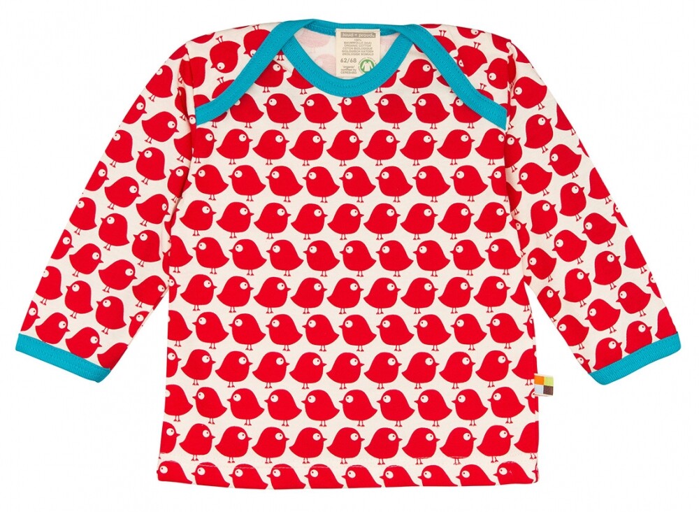 Camiseta manga larga piolines rojos