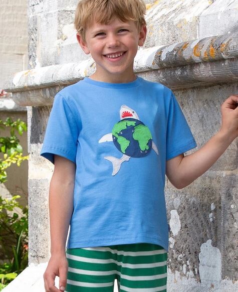 Camiseta manga corta planeta shark